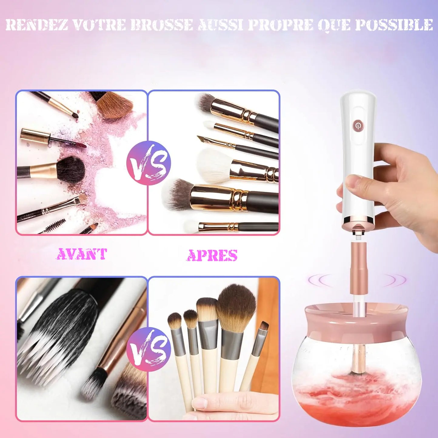 Kit de nettoyage de pinceaux de maquillage My Store